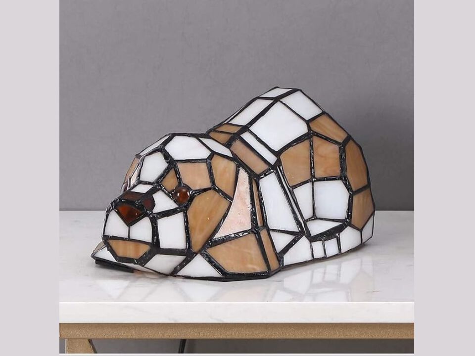 Turkish Mosaic Lamp Kit for DIY Glass Decorative Table Bedside Night Light - Antique Bronze Base