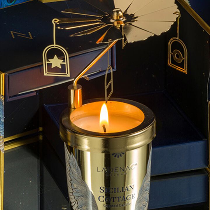 Candle in Jar SICILIAN COTTAGE 75gr with Carrousel 3.54 diam. x 3.94 in