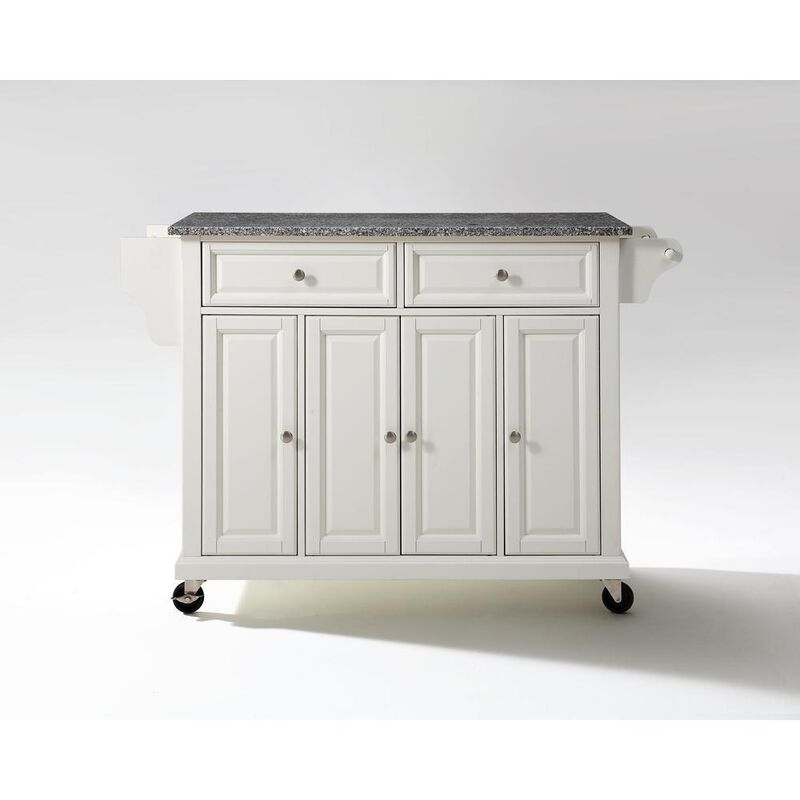 Full Size Granite Top Kitchen Cart