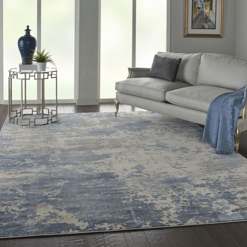 Rustic Textures RUS08 Gray/Blue 9'3" x 12'9" Rug image number 8
