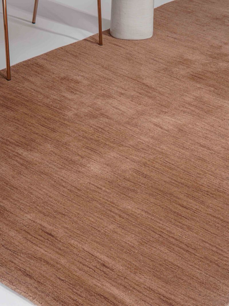 RUGSOTIC CARPETS HAND KNOTTED LOOM WOOL ECO-FRIENDLY AREA RUGS  - Rectangle, Solid Plain Design, High Pile Thick Handmade Anti Skid Rugs for Living Room (L00111) image number 2