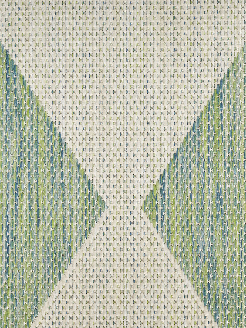 Positano POS04 Blue/Green 5' x 7' Rug image number 7