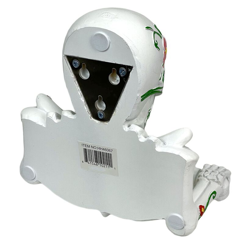 Smelly Skelly White Day Of The departed Sugar Skull Toilet Tissue Holder image number 3