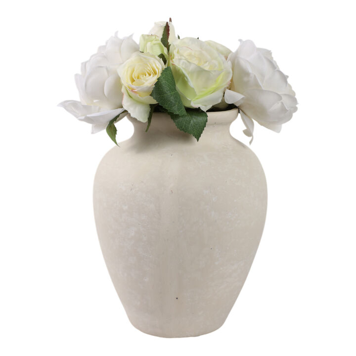 10" Traditional Jug, Paper Mache, Ivory