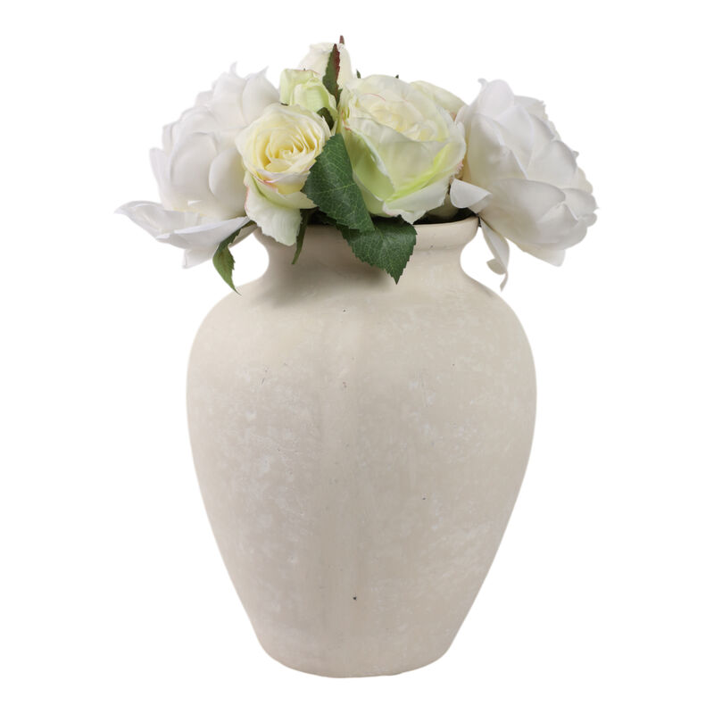 10" Traditional Jug, Paper Mache, Ivory image number 1
