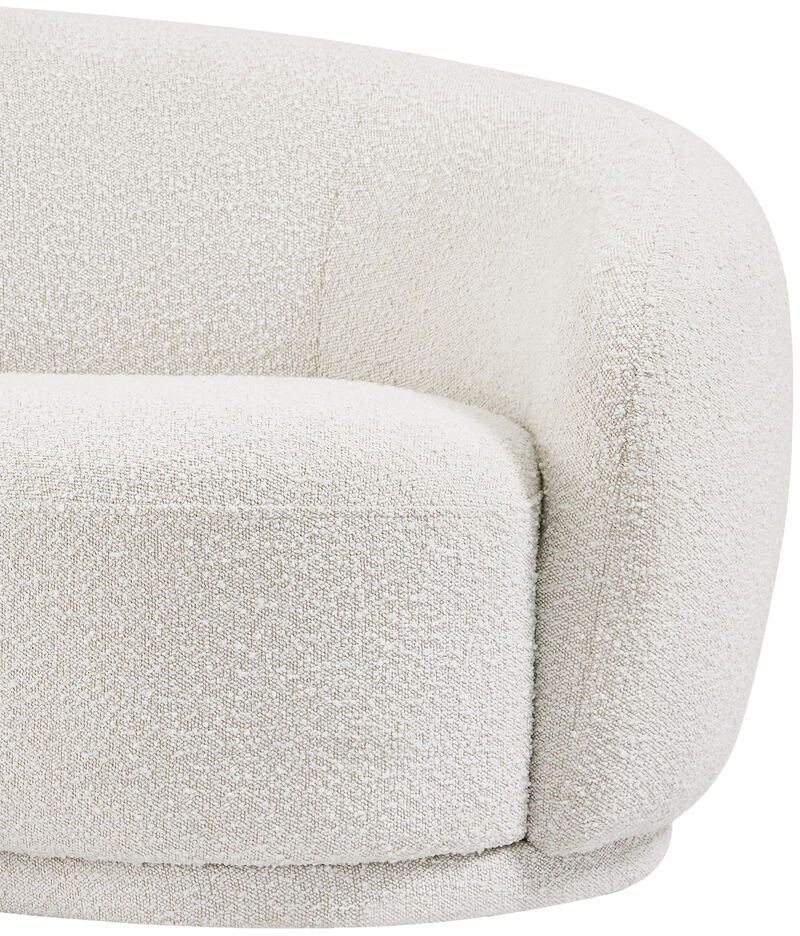 Meridian Furniture Hyde Cream Boucle Fabric Chair