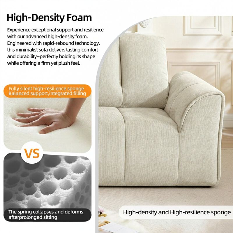 Begpak Chenille Loveseat Sofa image number 2