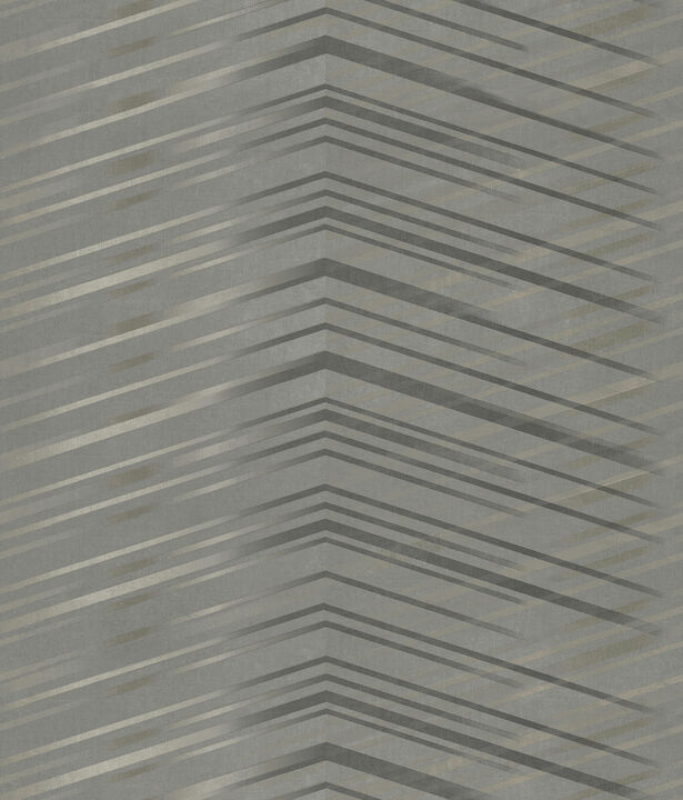 Glistening Chevron Charcoal Wallpaper