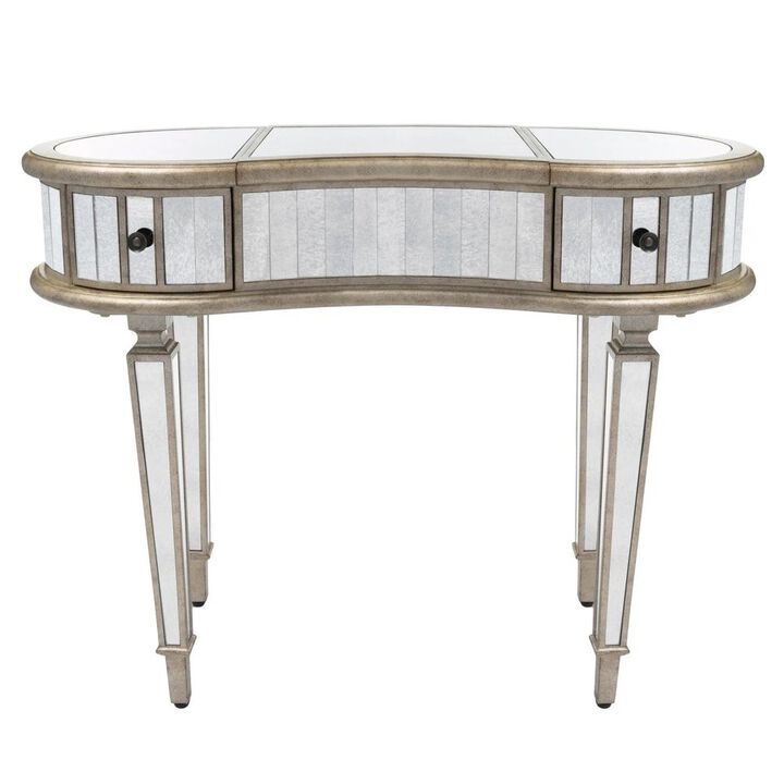 Butler Specialty Constance Mirrored Vanity Table, Silver