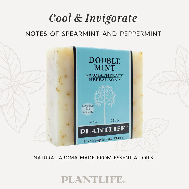 Plantlife Bar Soap - Double Mint 3 pack image number 2