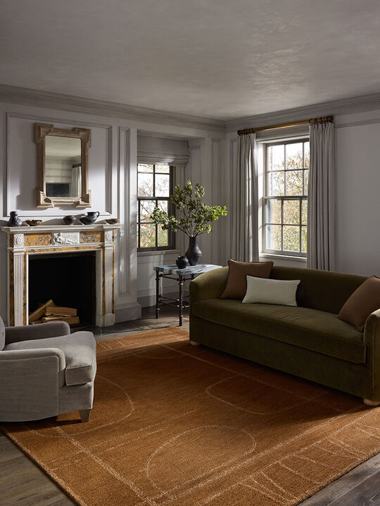 Barrow BAR03 Clay/Natural 2'0" x 5'0" Accent Rug by Jeremiah Brent x Loloi