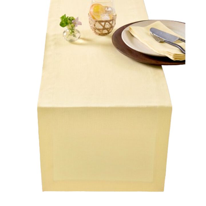 Solino Home 100% Pure Linen Table Runner - Fete