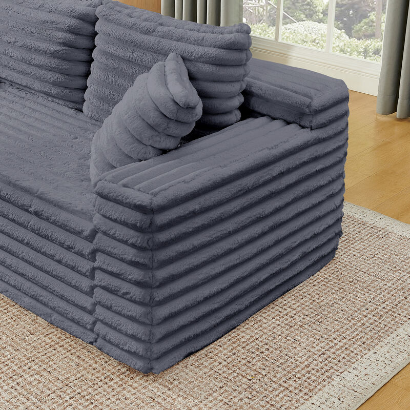Snupdu 127" Cloud Couch Sectional image number 5