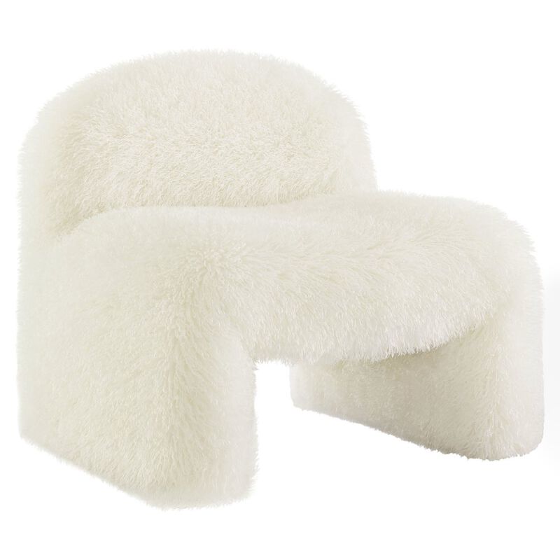 Mina Faux Fur Accent Chair image number 0