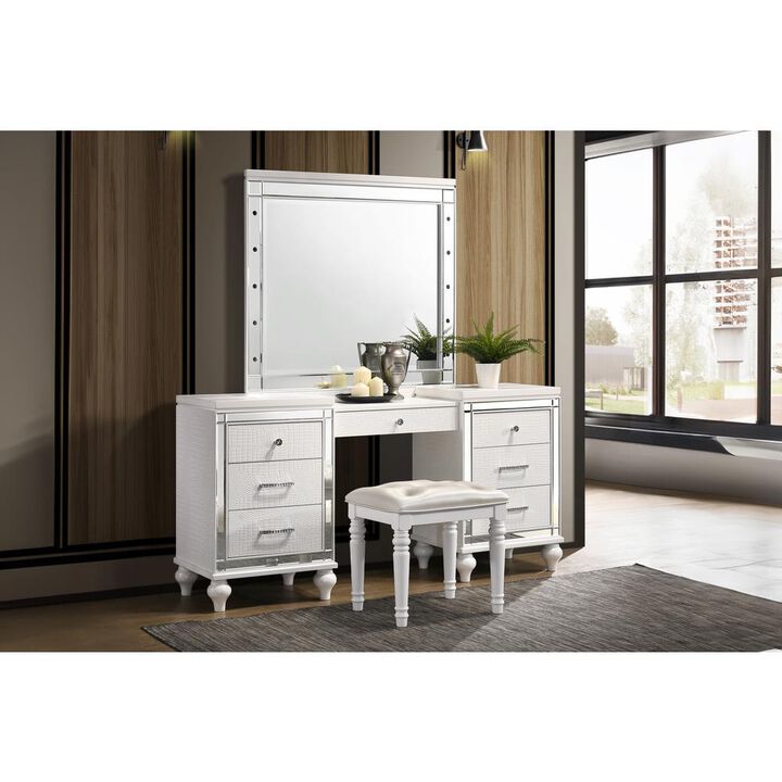 New Classic Furniture Valentino Vanity Table-White