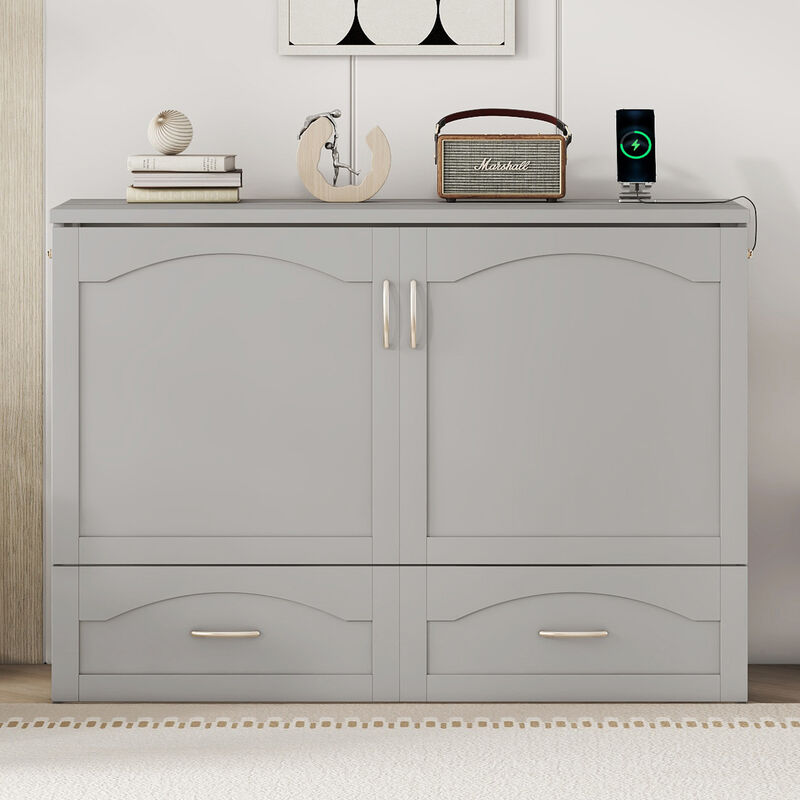 Merax Murphy Bed with Sockets and USB Ports