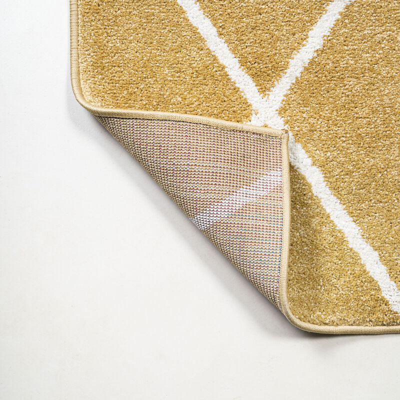 Cole Minimalist Diamond Trellis Area Rug