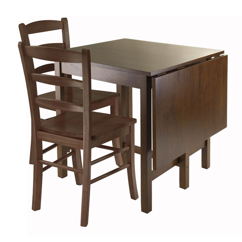Ergode Wood Obsidian 3-Piece Dining Set | Sleek & Modern Design | Compact & Versatile | Adjustable Swivel Stools (94343-VV) image number 0