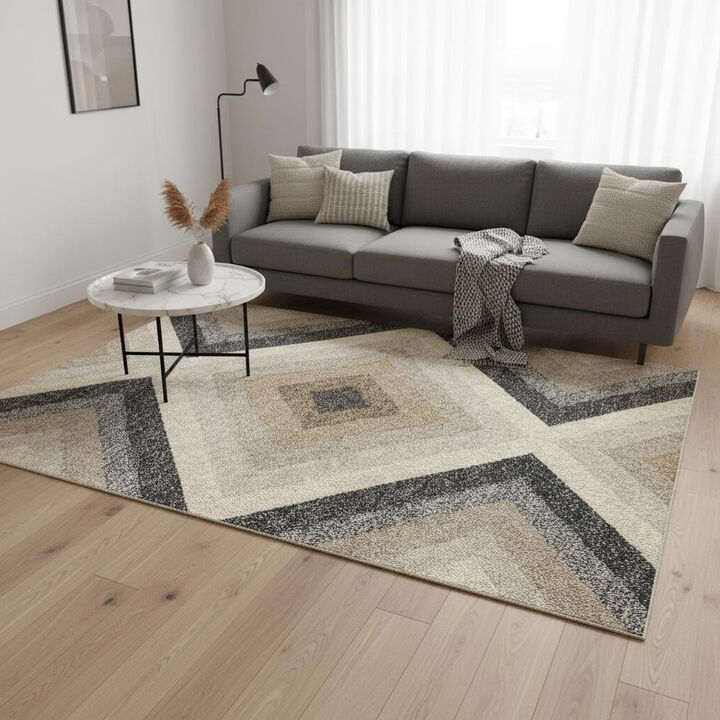 HomeRoots Geometric Area Rug