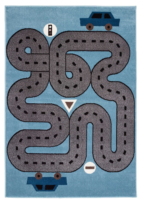 HomeRoots Transportation Youthful Washable Area Rug