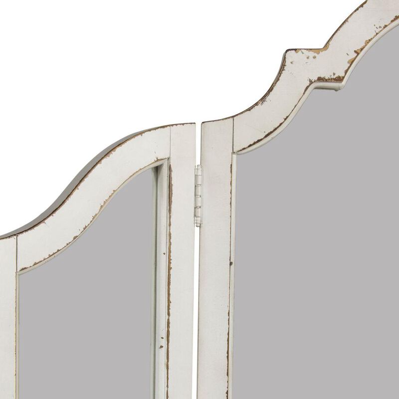 Liberty Furniture Magnolia Manor Vanity Mirror Only in Antique White image number 1