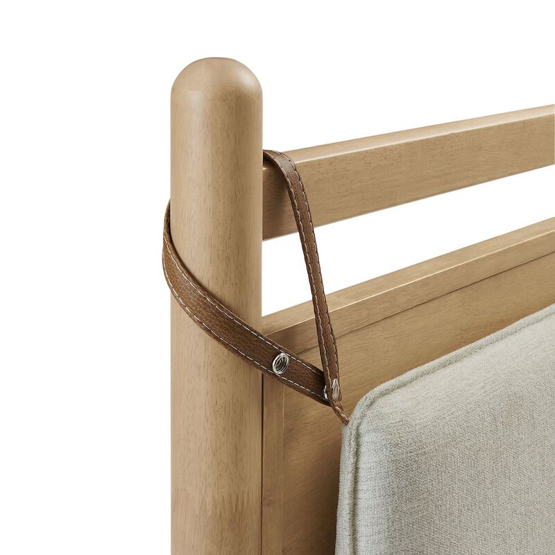 Leni King Size Wood Platform Bed Frame image number 6
