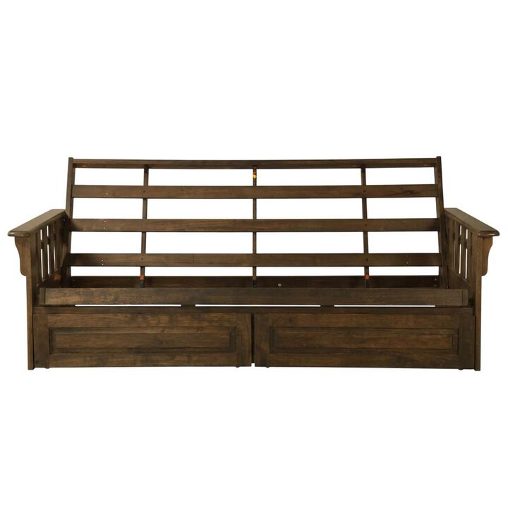 Tucson Frame-Rustic Walnut-Storage Drawers