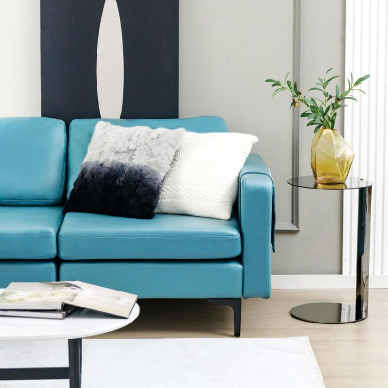 Hivvago Modular L-shaped Sectional Sofa with Reversible Chaise and 2 USB Ports