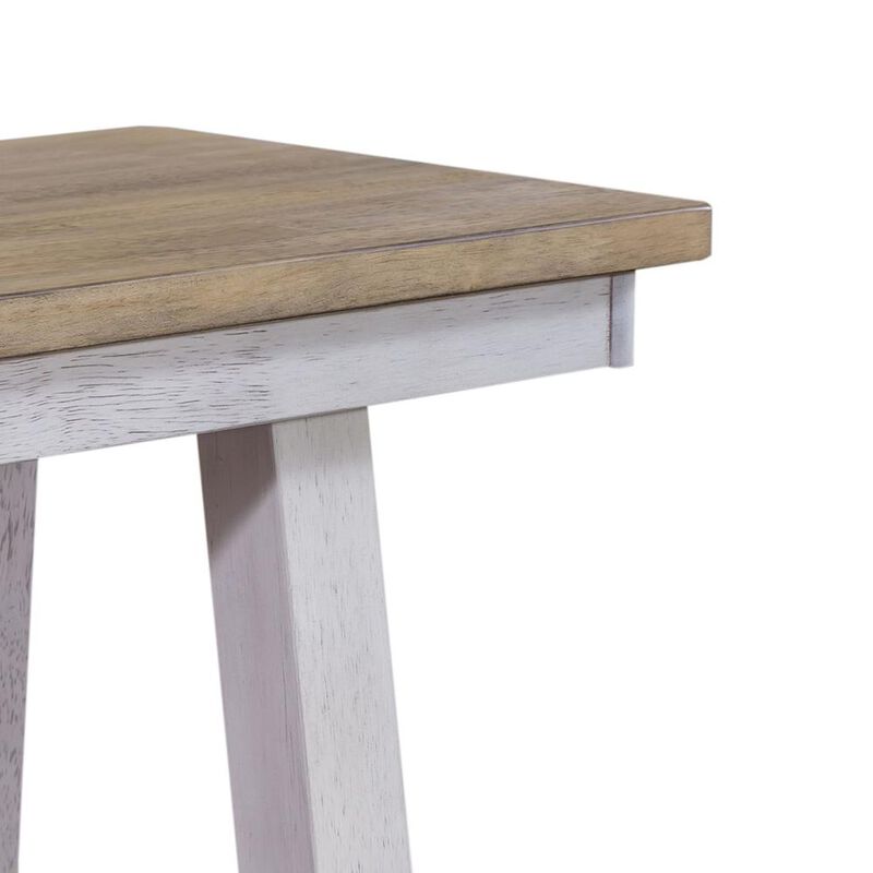 Liberty Furniture Lindsey Farm Backless Bench (RTA) in Weathered White image number 5