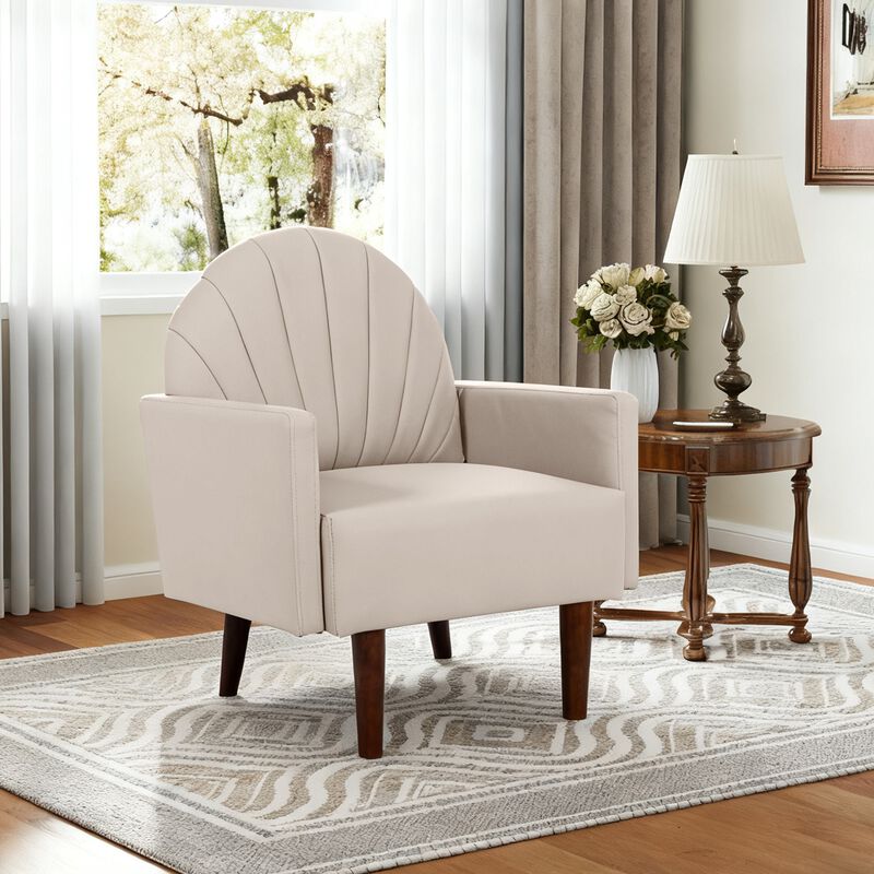 Stebab Pu Leather Accent Chair image number 1