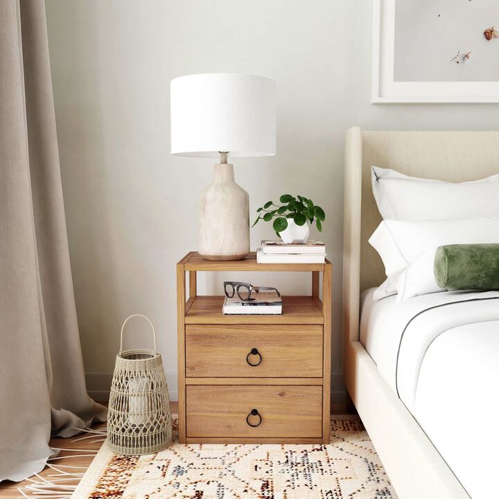 Butler Specialty Company Lark Natural Wood Nightstand, Light Brown