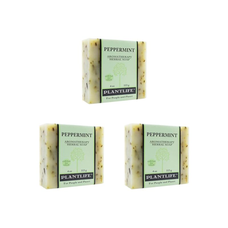 Plantlife Bar Soap - Peppermint 3 Pack image number 1