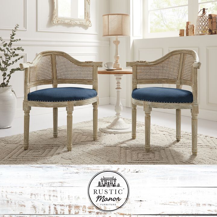 Rustic Manor Jed Linen Accent Chair