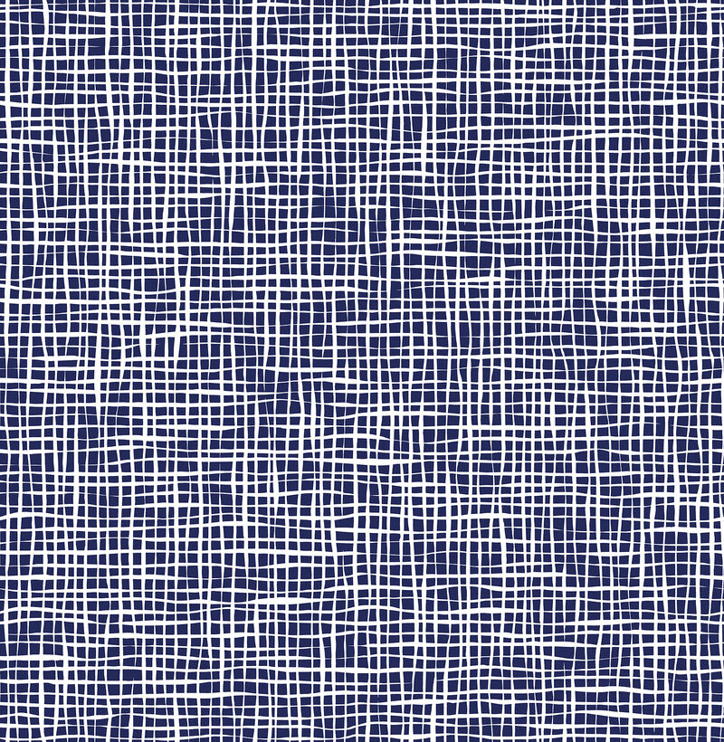 Shanti Blue Grid Wallpaper image number 0