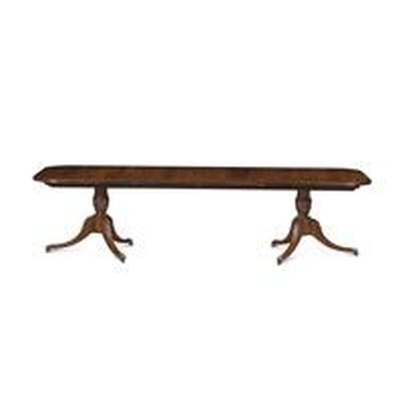 Bleached Reeded Dining Table image number 0