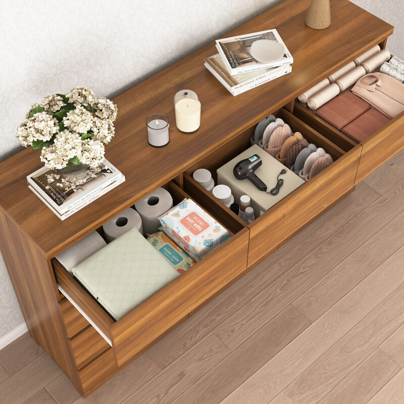 Flemwu 12 Drawers Double Dresser image number 6