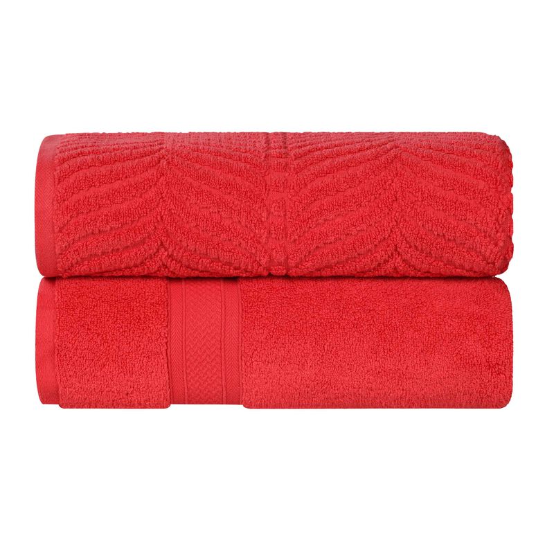 Plush Jacquard Cotton Bath Sheets Set of 2 for Spa-Like Experience image number 0