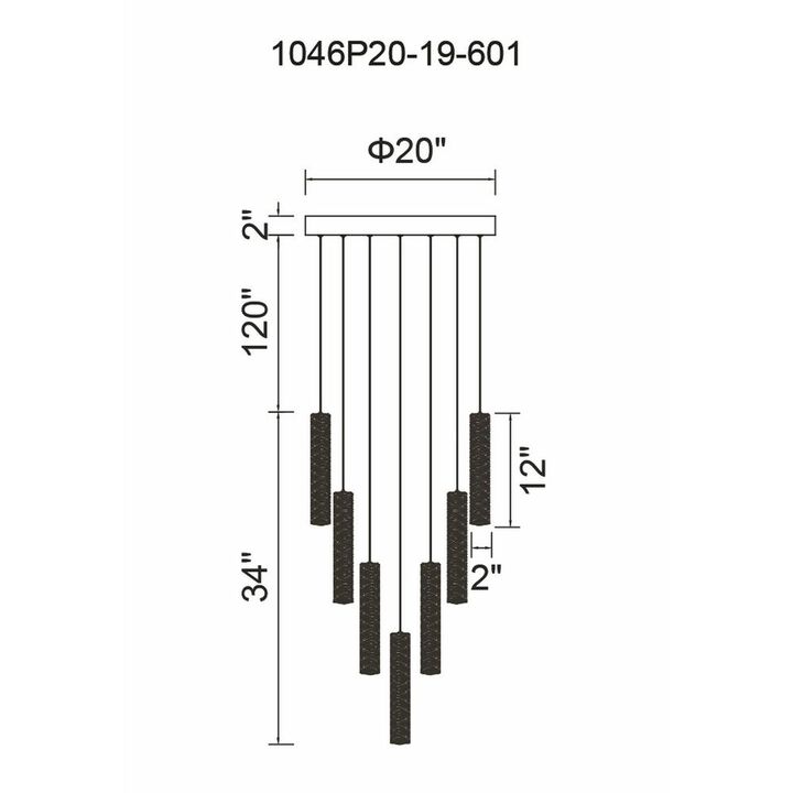 CWI Lighting Celina LED Chandelier With Chrome Finish