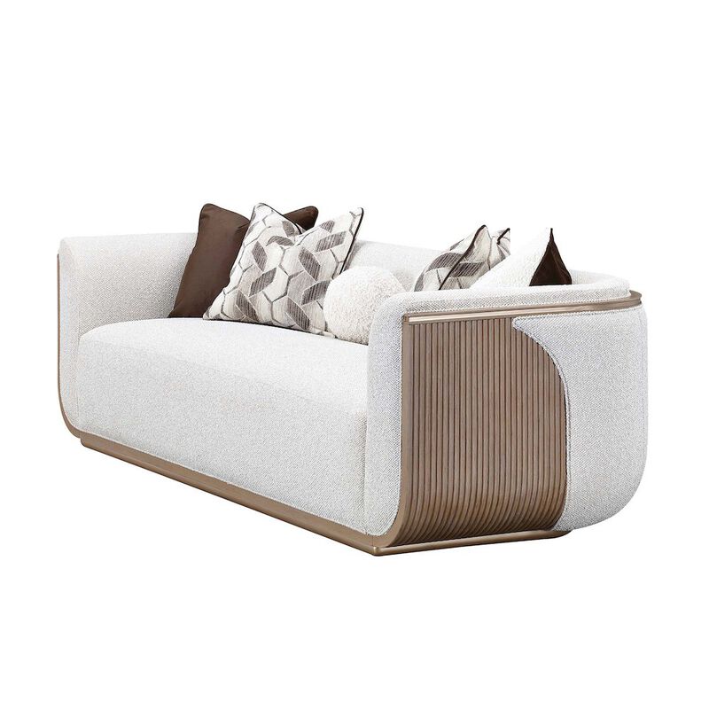 Michael Amini West Kensington Sofa - Buff/Seal Salt Caramel image number 9
