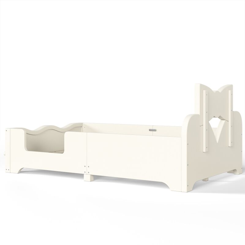 Cugwob Bowknot‑Cutout Kids Low Platform Bed image number 7