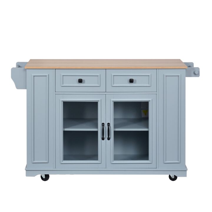 Lobswu Rolling Kitchen Island Cart