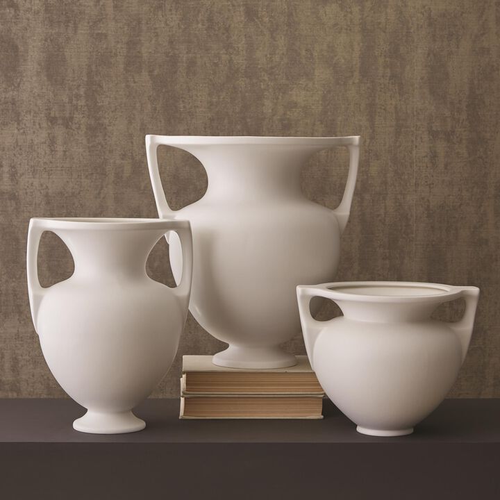 Grecian Amphora White-Large