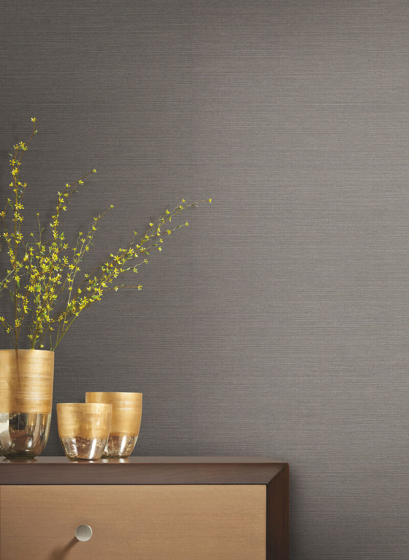 Shining Sisal Grasscloth White Wallpaper image number 2