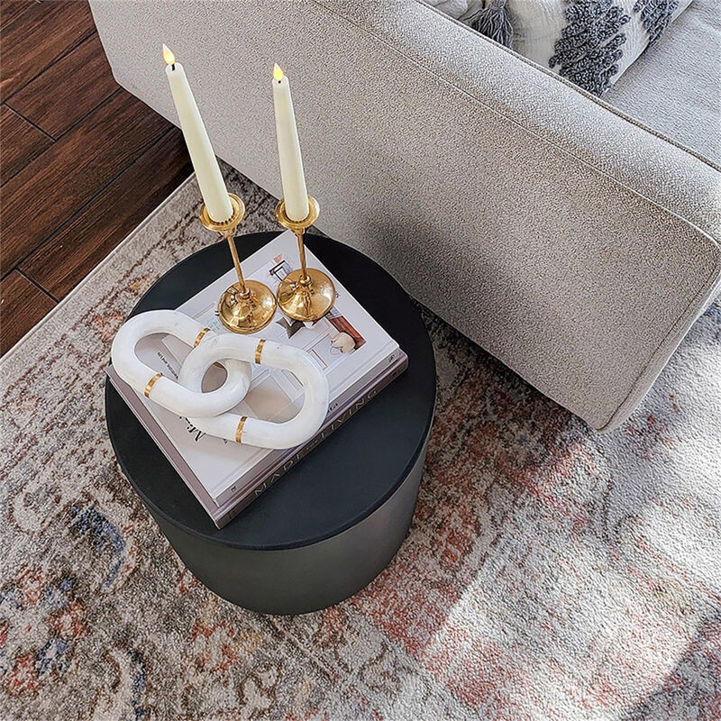Compact End Table with Storage for Home and Office Decor