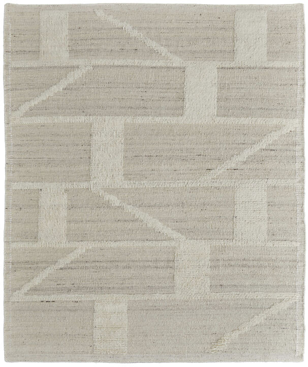 HomeRoots Wool Geometric Hand Woven Area Rug