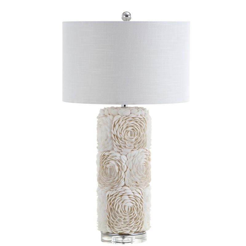 Rosette Seashell/Resin/Crystal LED Table Lamp