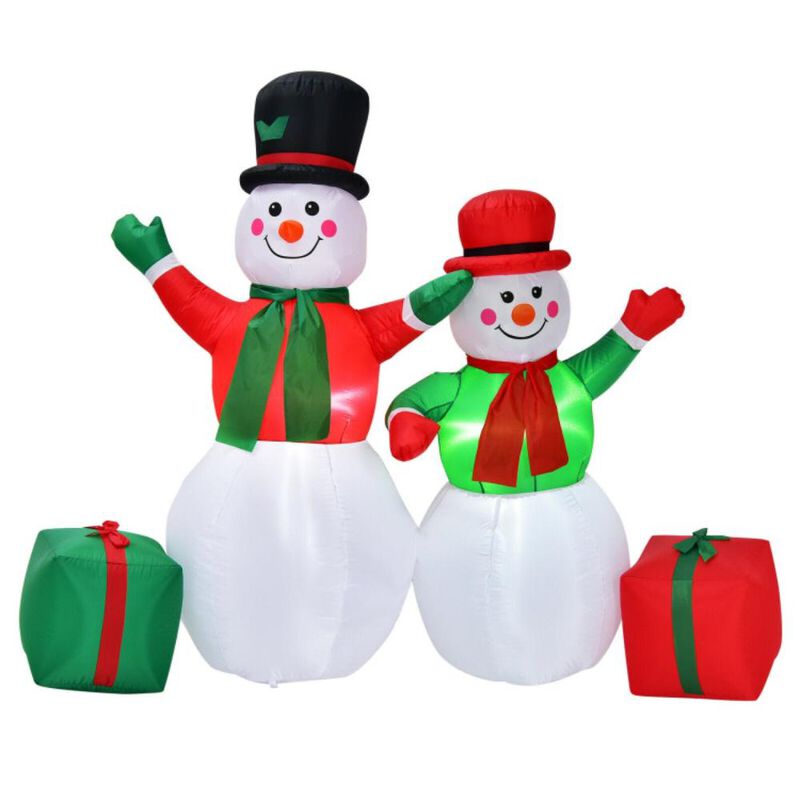 Hivvago Christmas Inflatable Snowmen Blow Up Christmas Decoration