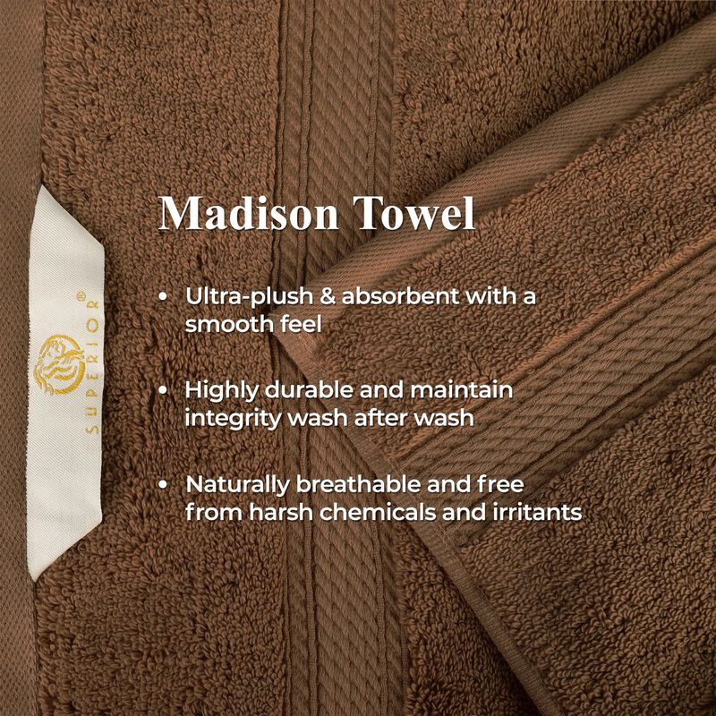 Egyptian Cotton Plush Bath Sheet Set of 2, Soft Absorbent Towels image number 5