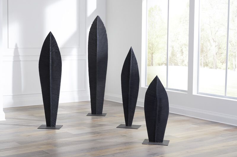 Small Carved Leaf on Stand