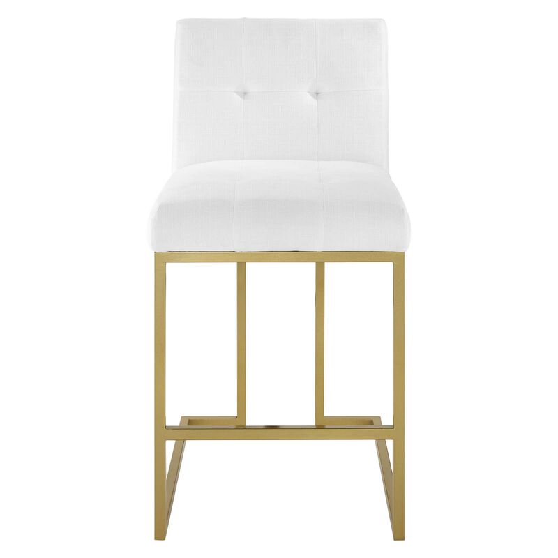 Privy Counter Stool Upholstered Fabric Set of 2